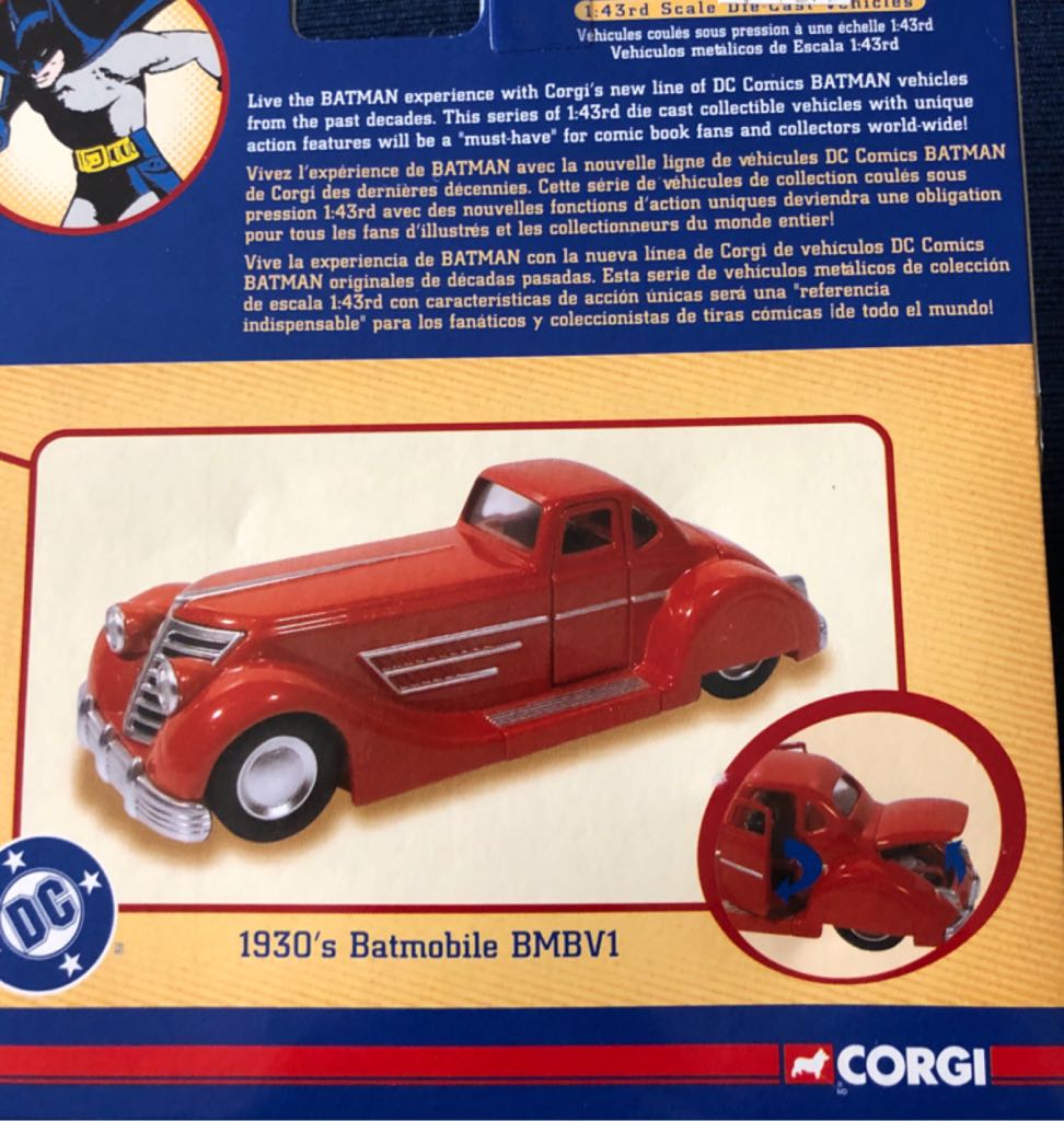 Corgi 1930’s Batmobile - Corgi (Batmobile) action figure collectible - Main Image 2