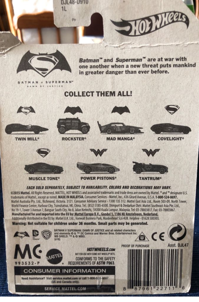 Hot Wheels Batman V Superman Twin Mill - Hot Wheels (Mattel) (Hot Wheels Batman V Superman) action figure collectible - Main Image 2