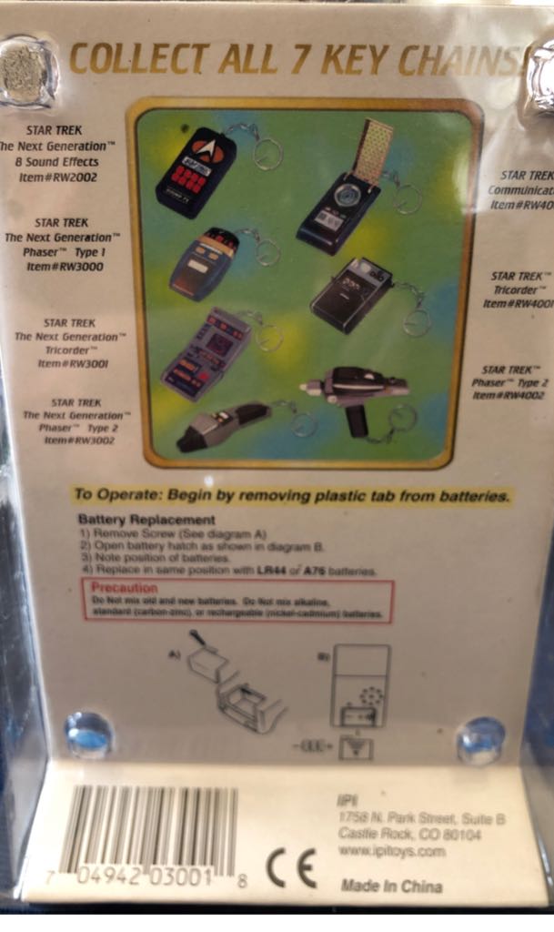 Star Trek: TNG Tricorder Key Chain - IPI (Stsr Trek Keychain) action figure collectible [Barcode 704942030018] - Main Image 2