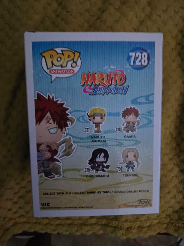 Naruto Shippuden Gaara # 728  (Naruto Shippuden) action figure collectible [Barcode 889698466271] - Main Image 2
