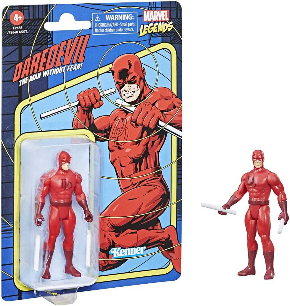 Daredevil 3.75in - Kenner Hasbro (Marvel Legends Retro 3.75”) action figure collectible [Barcode 5010993849000] - Main Image 3