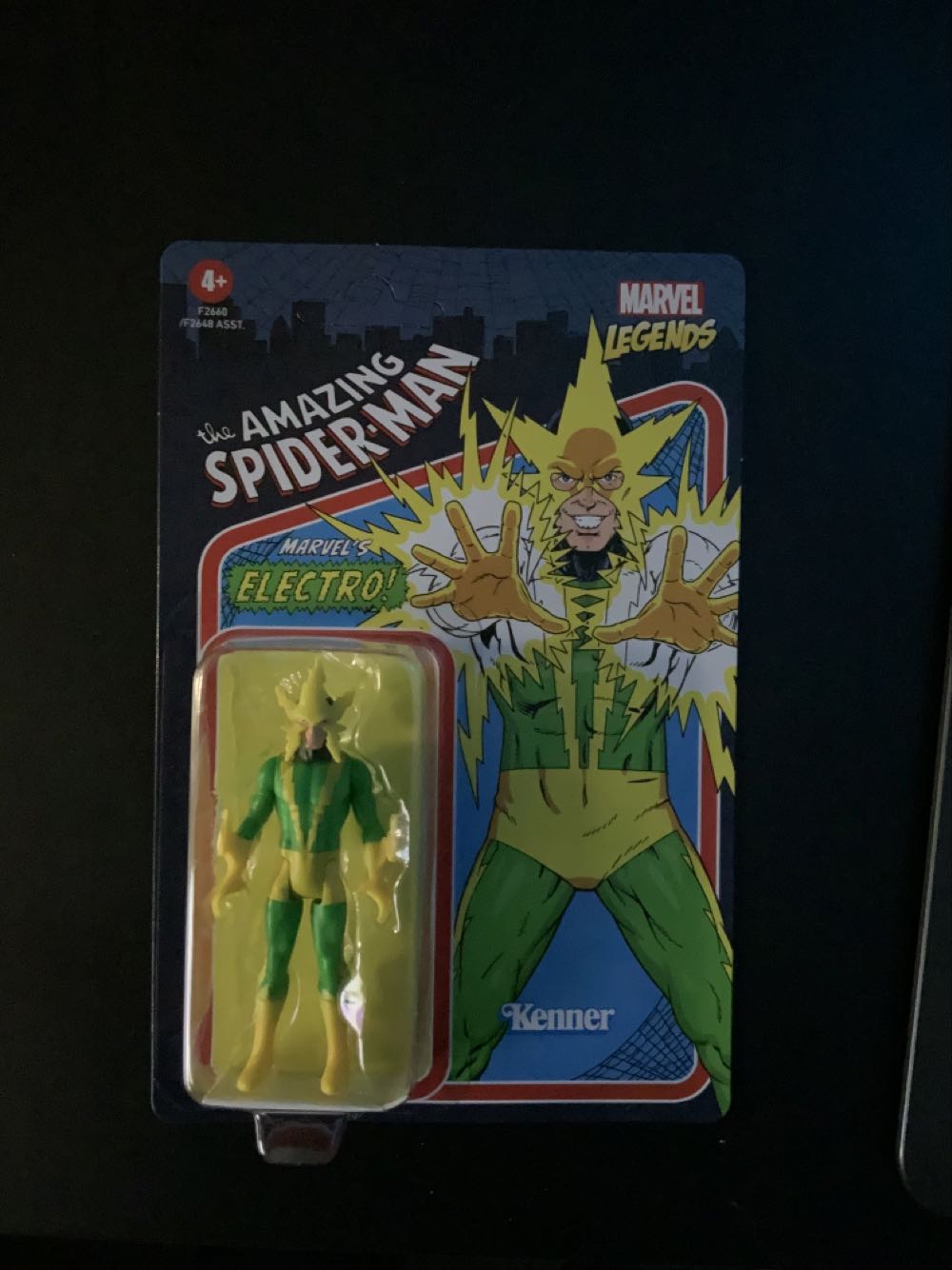 2021 Marvel Legends Electro Kenner Retro Series 3.75 inch Hasbro Action Figure - Hasbro (Marvel Legends 3.75” Retro) action figure collectible [Barcode 5010993848997] - Main Image 1