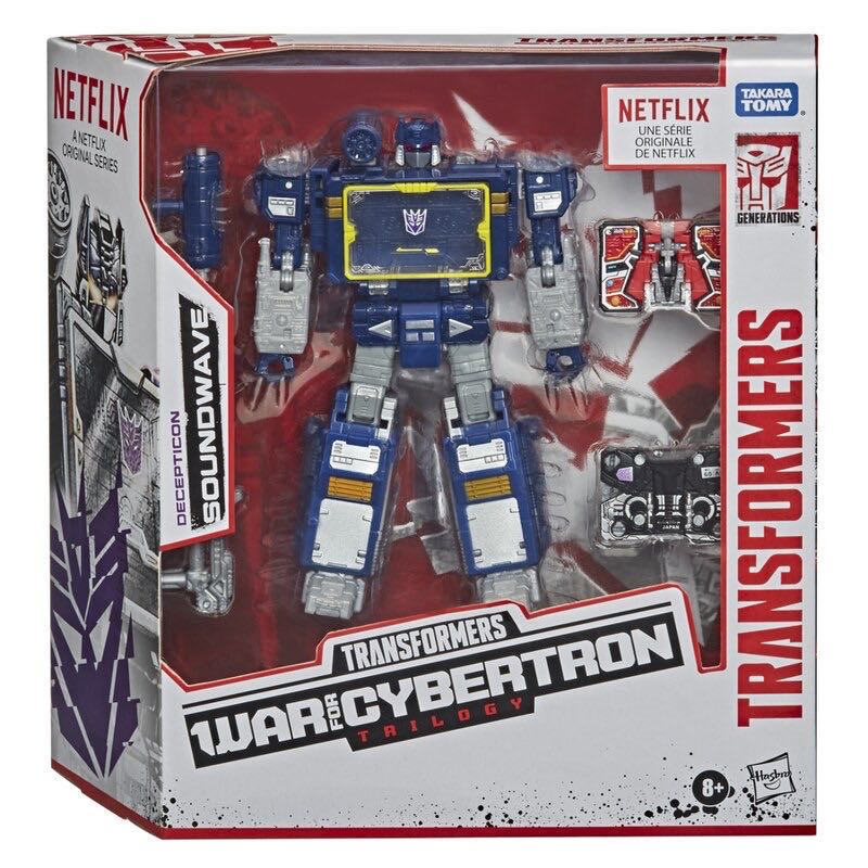 Netflix Soundwave - Hasbro / Takara Tomy (Transformers: Netflix War For Cybertron Trilogy) action figure collectible [Barcode 5010993768738] - Main Image 1