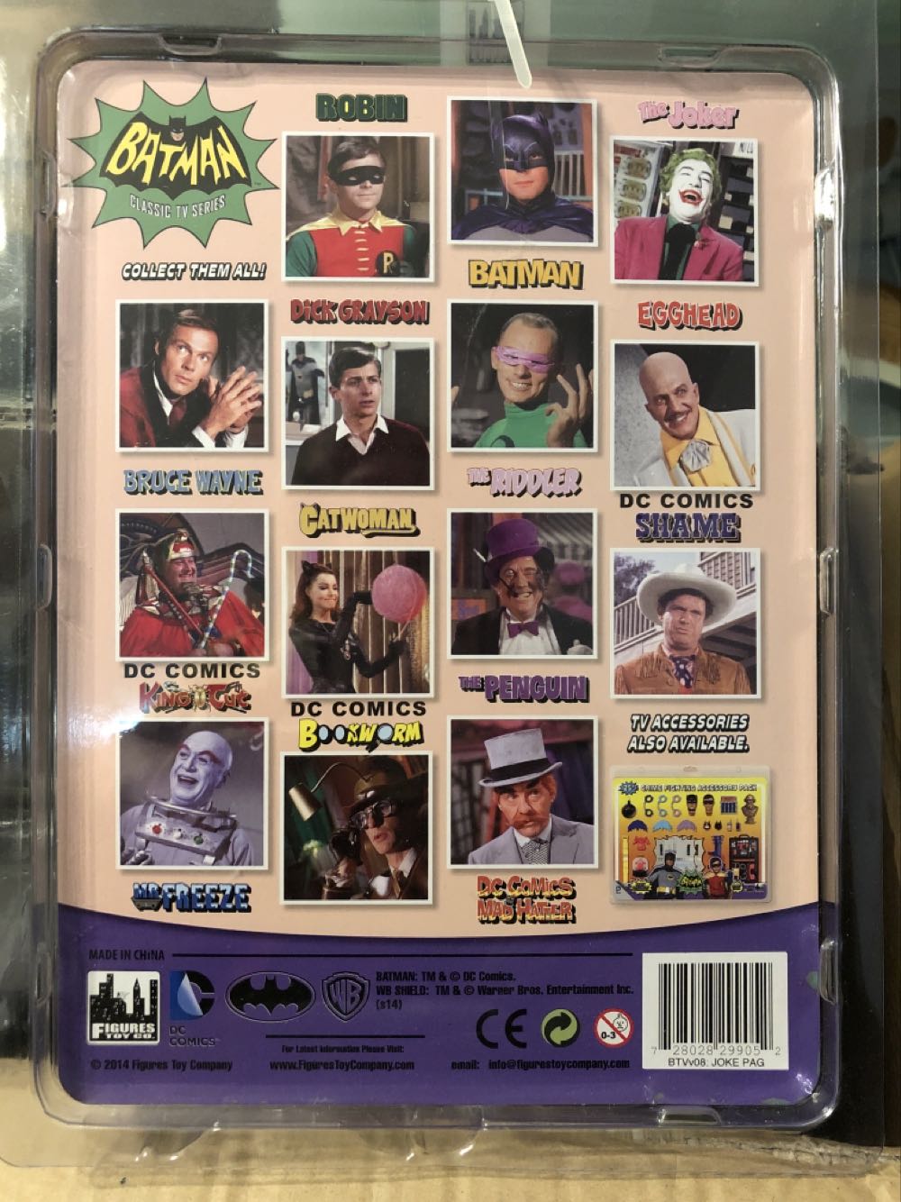 Batman Joker Pagliacci Opera Clown - Figures Toy Company (Batman Classic TV Show) action figure collectible [Barcode 728028299052] - Main Image 3