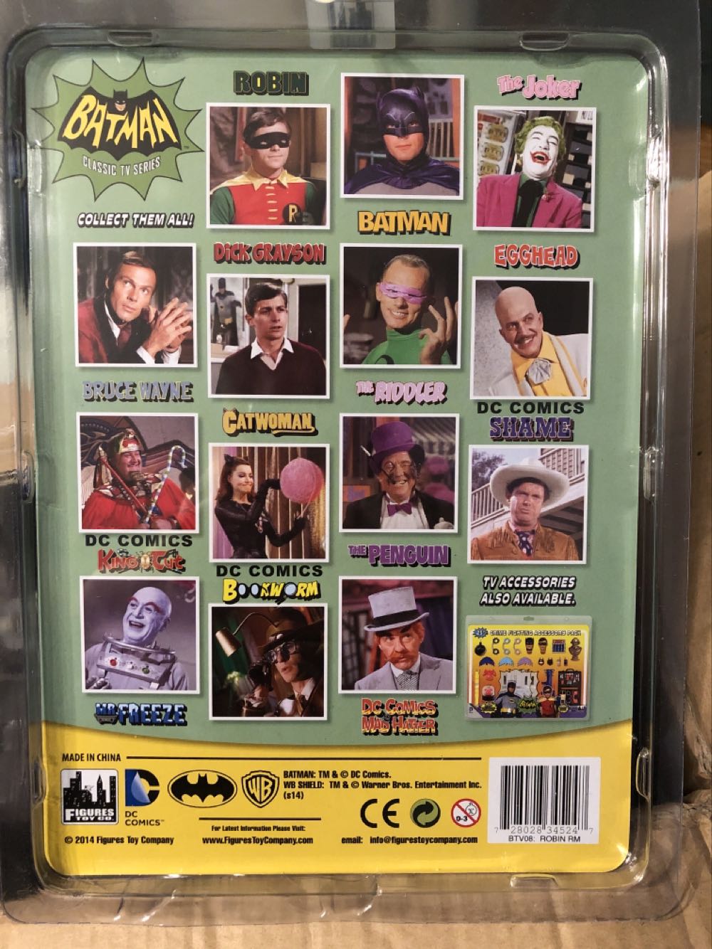 Robin - Figures Toy Company (Batman Classic TV Show) action figure collectible [Barcode 728028345247] - Main Image 2