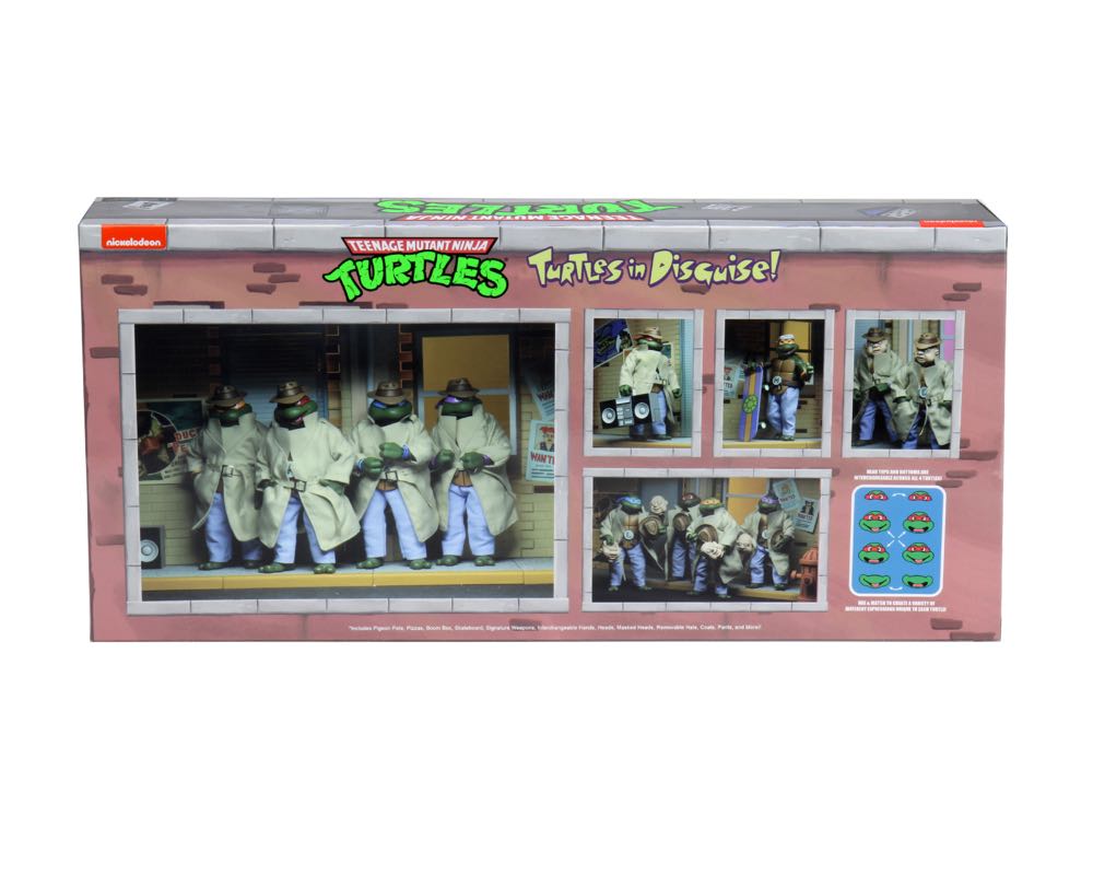 TMNT Toon: Turtles In Disguise 4-Pack - Neca/Reel Toys (Teenage Mutant Ninja Turtles) action figure collectible - Main Image 2