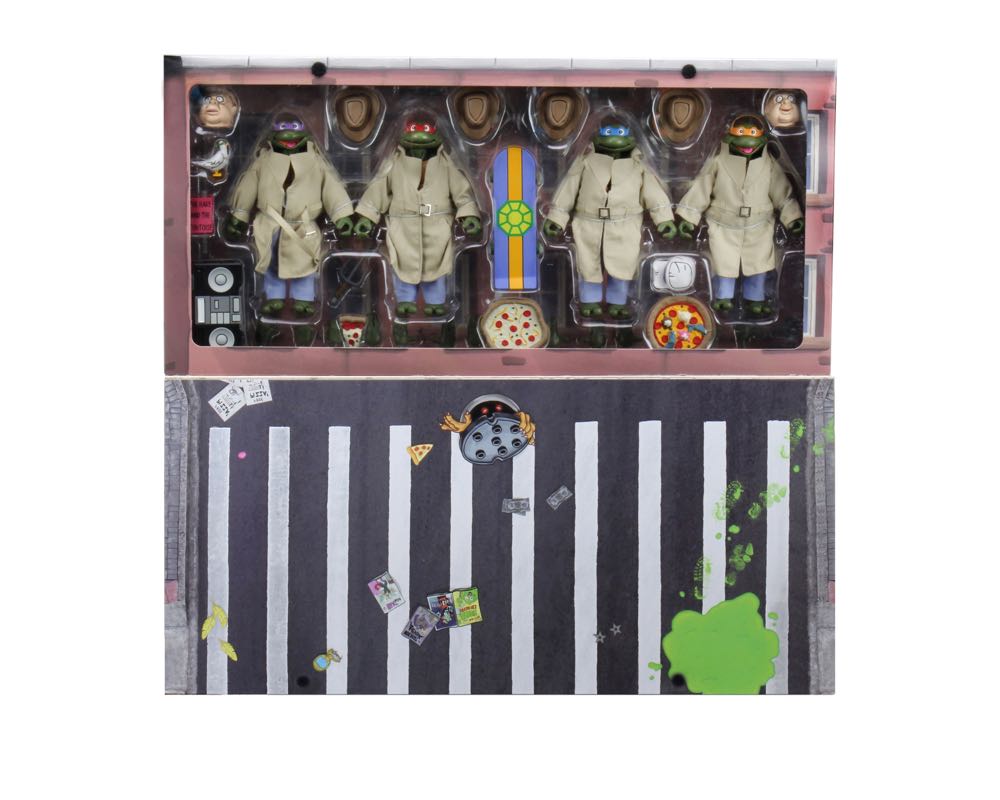 TMNT Toon: Turtles In Disguise 4-Pack - Neca/Reel Toys (Teenage Mutant Ninja Turtles) action figure collectible - Main Image 3
