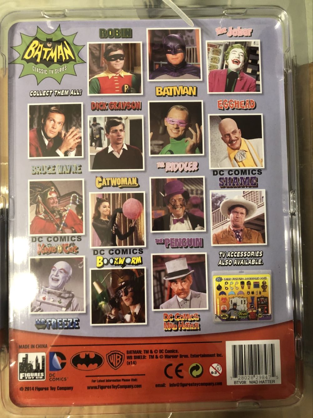 Mad Hatter Batman Classic TV - Figures Toy Company (Batman Classic TV Show) action figure collectible [Barcode 728028298475] - Main Image 4