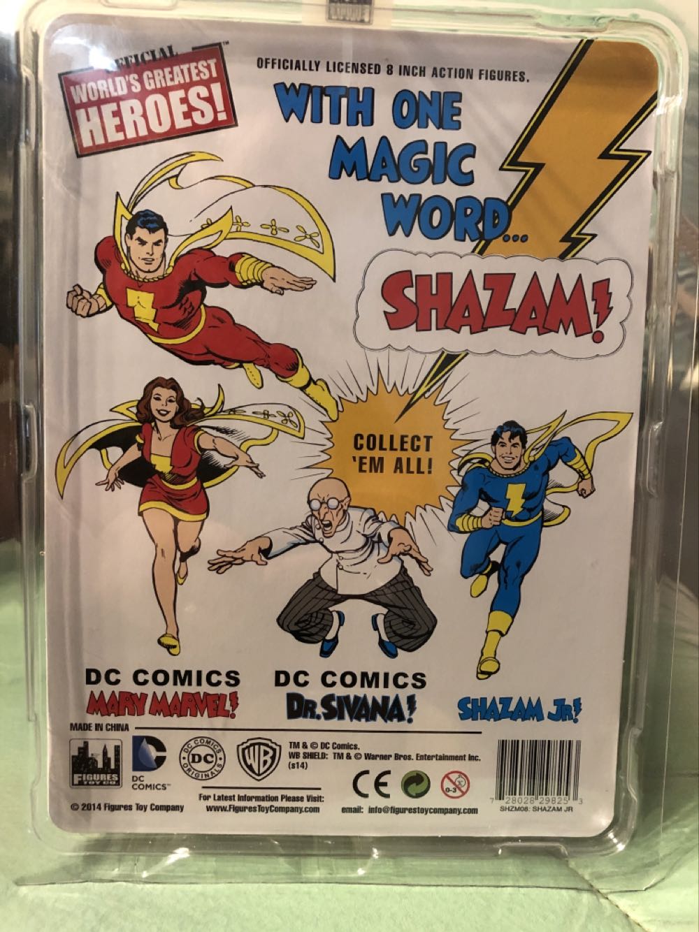 Shazam Jr! Captain Marvel Jr 8 In Action Figure - Figures Toy Company (Shazam) action figure collectible [Barcode 728028298253] - Main Image 2