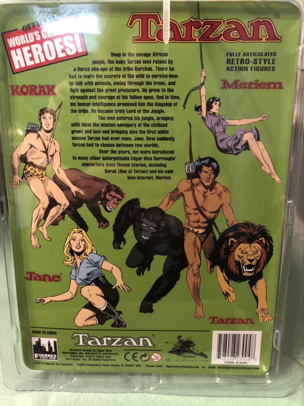 Tarzan-Korak - Son Of Tarzan - Figures Toy Company (Tarzan) action figure collectible [Barcode 728028230048] - Main Image 2