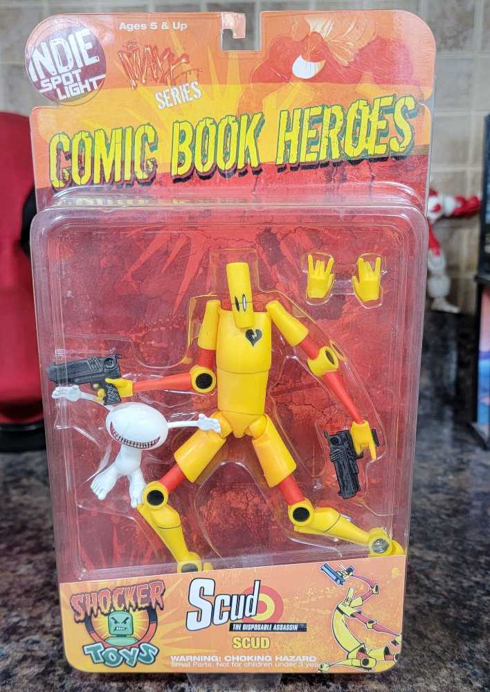 SCUD THE DISPOSABLE ASSASSINS - Shocker Toys (Indie Spotlight: Comic Book Heroes) action figure collectible [Barcode 850505001275] - Main Image 2