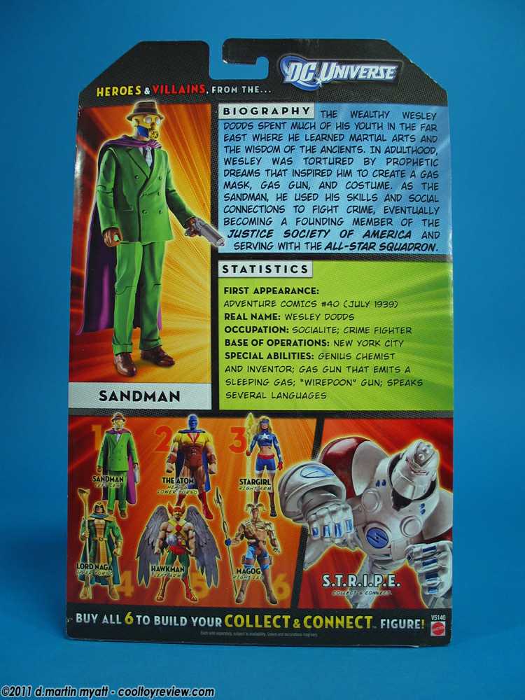 DC Universe Classics, Wave 19: Sandman - Mattel (DC Comics - Super Heroes) action figure collectible - Main Image 4