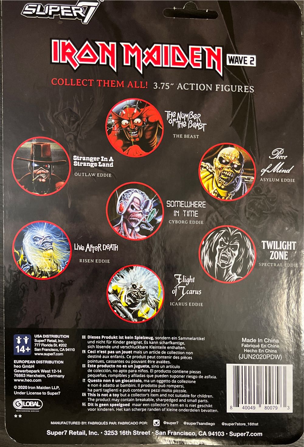 Iron Maiden Flight Of Icarus - Super 7 / ReAction Figures (IRON MAIDEN ReAction Figures) action figure collectible [Barcode 840049800793] - Main Image 2