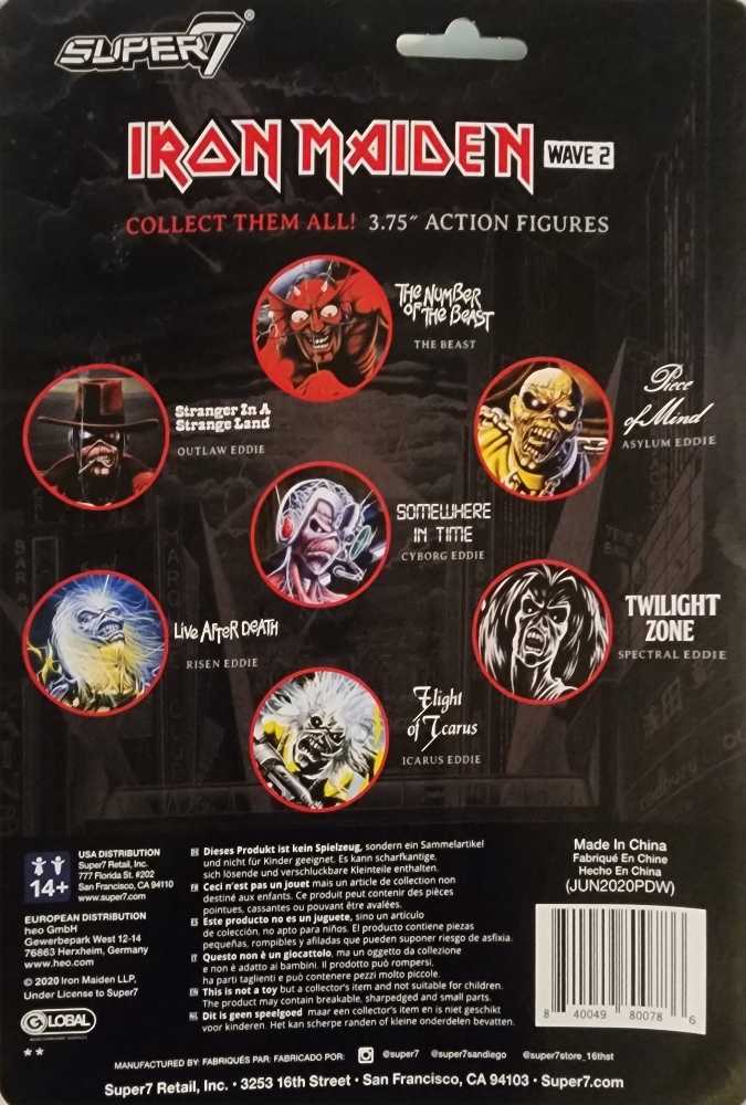 Somewhere In Time Eddie - Super 7 (Iron Maiden) action figure collectible [Barcode 840049800786] - Main Image 2