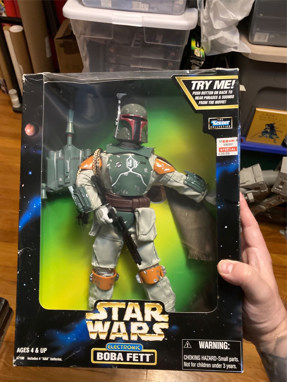 Boba Fett (Electronic) - Hasbro (Star Wars - Power Of The Force) action figure collectible [Barcode 076281571003] - Main Image 2