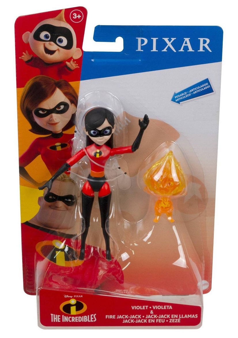 Violet and Jack Jack (fire) - Mattel (Incredibles) action figure collectible [Barcode 887961940015] - Main Image 2