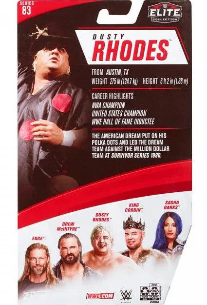 Dusty Rhodes - Mattel Wwe (WWE Elite Collection 83) action figure collectible - Main Image 4