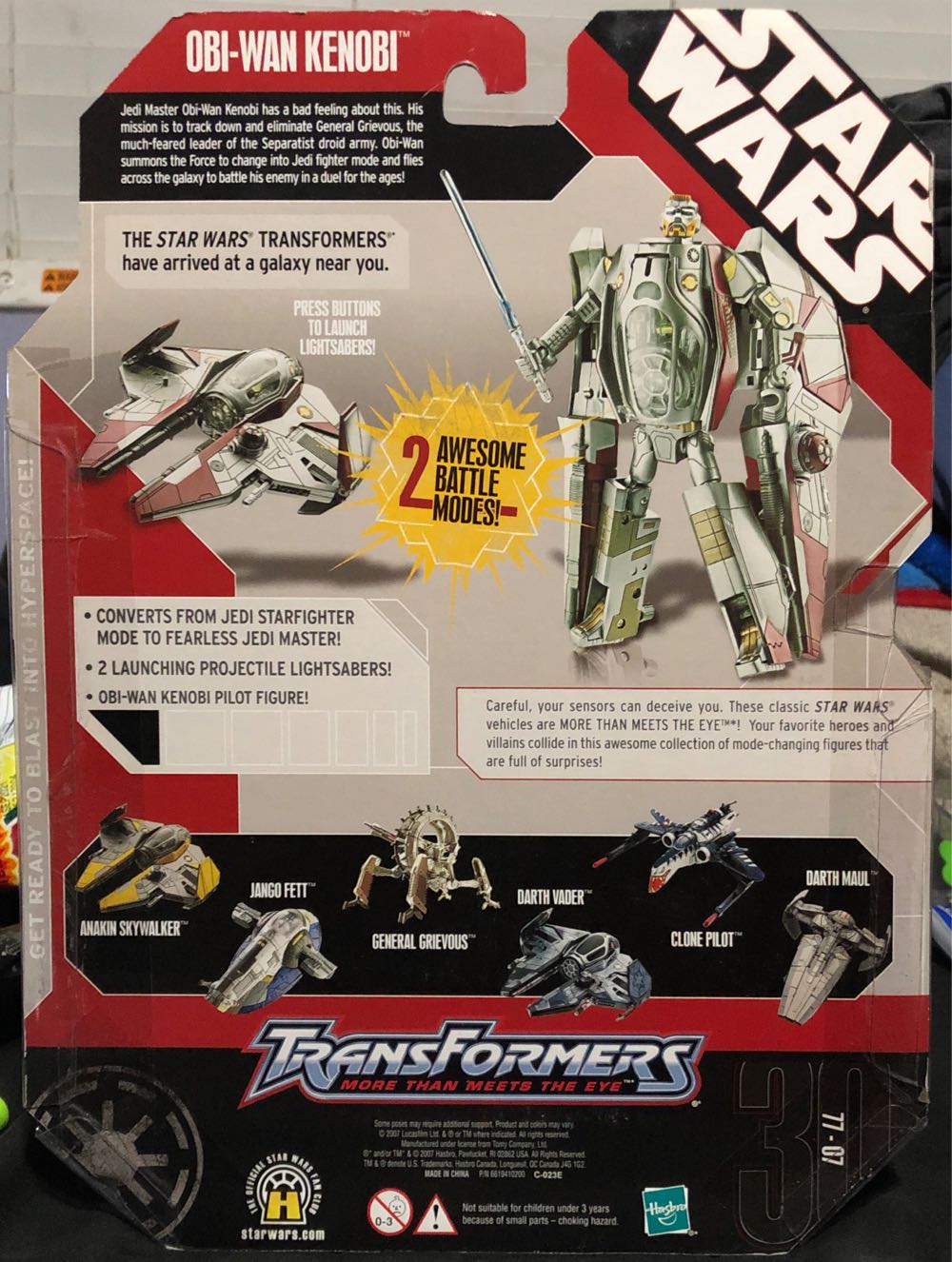 Transformers Obi-wan Kenobi Jedi Starfighter - Hasbro action figure collectible [Barcode 653569098676] - Main Image 3