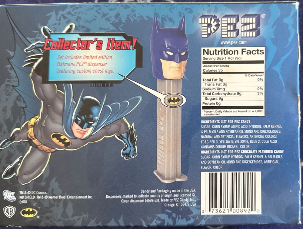 Batman Collectors Set Pez  action figure collectible [Barcode 073621008922] - Main Image 2