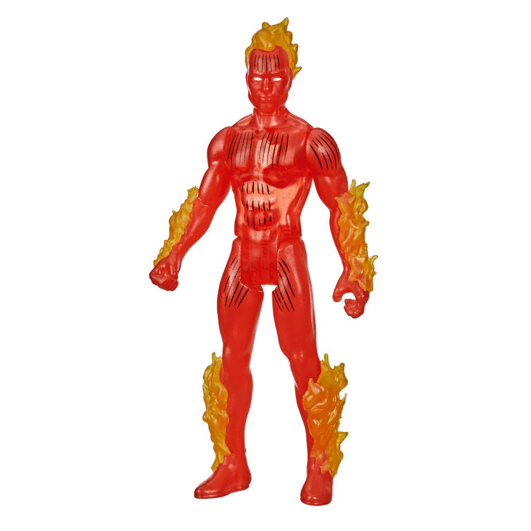 2021 Marvel Legends Retro Vintage 3.75” HUMAN TORCH Fantastic 4 Kenner Unpunched - Hasbro “Kenner” (Marvel Leyends Retro Vintage - Kenner) action figure collectible [Barcode 5010993842629] - Main Image 3