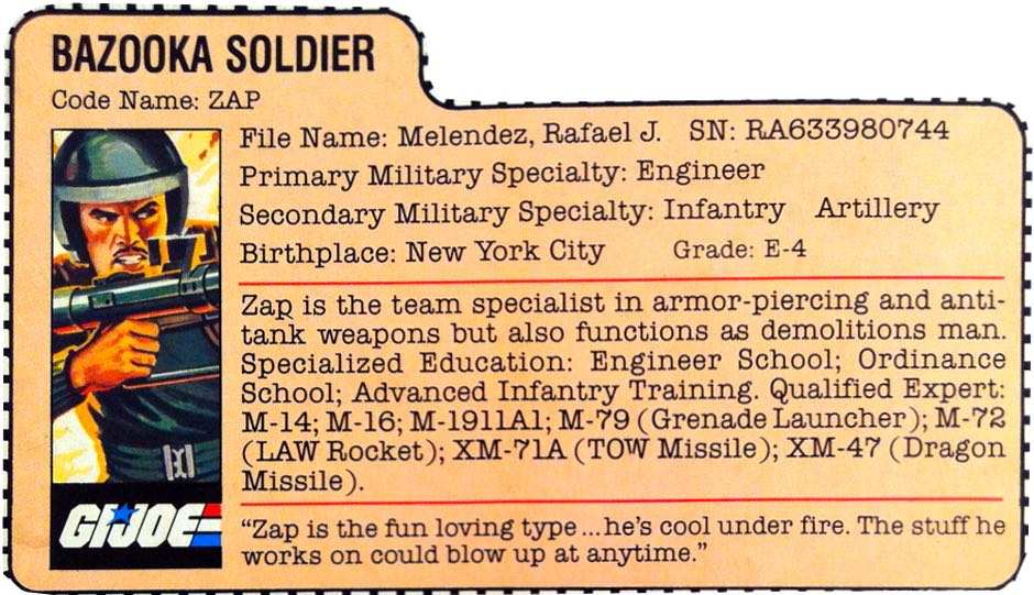 #11 | Zap - Hasbro (GI Joe Vintage) action figure collectible - Main Image 3