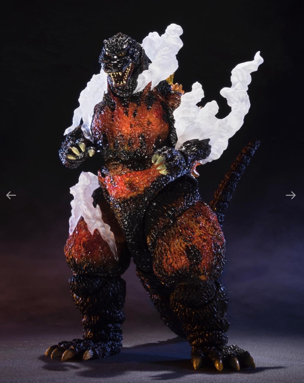 Burning Godzilla (1995 Ultimate Version) - S.H. MonsterArts (Godzilla) action figure collectible [Barcode 4549660094005] - Main Image 4