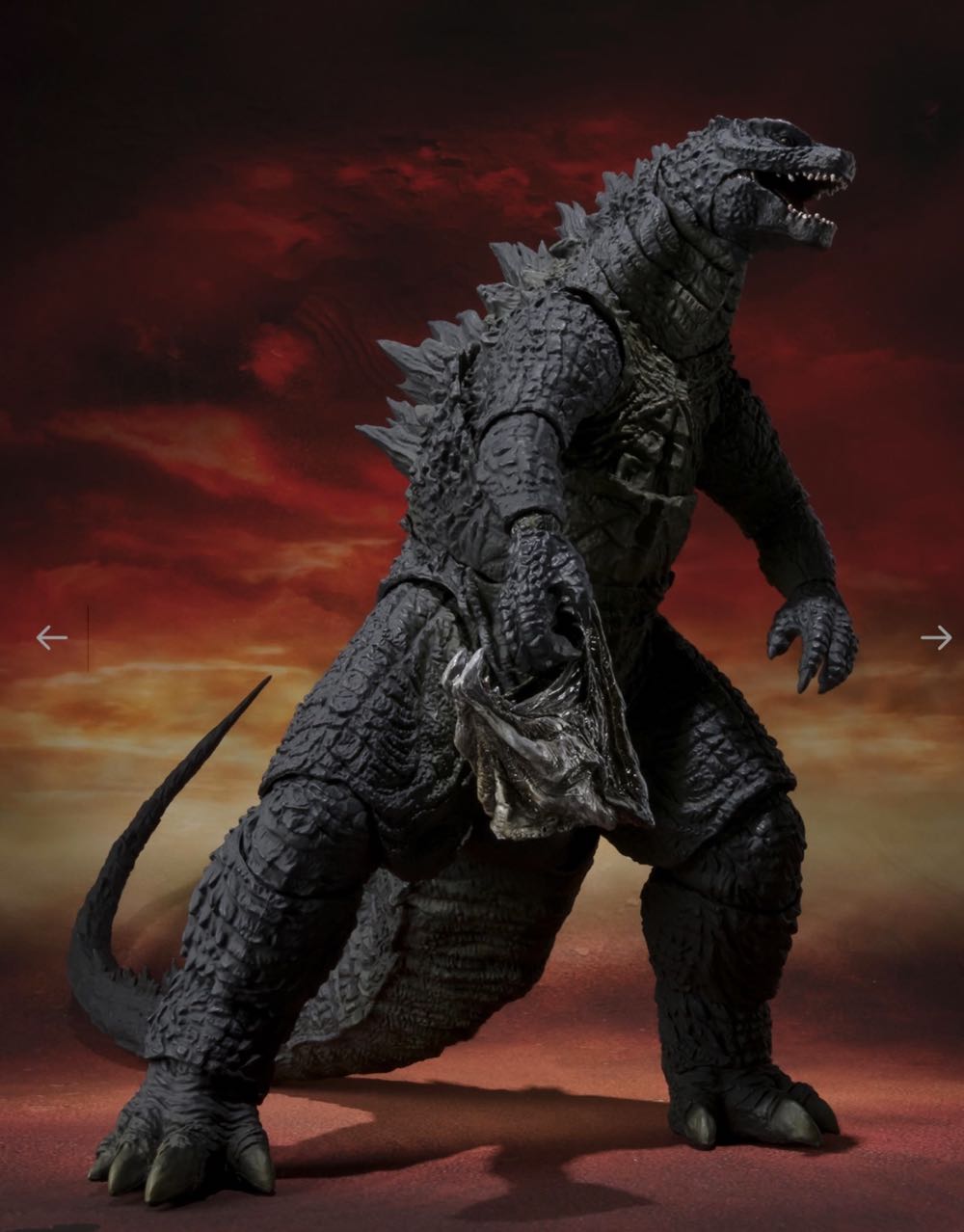 Godzilla (2014) [Spitfire Ver.] - Tamashi nations (S.H. MonsterArts) action figure collectible [Barcode 4543112959416] - Main Image 4