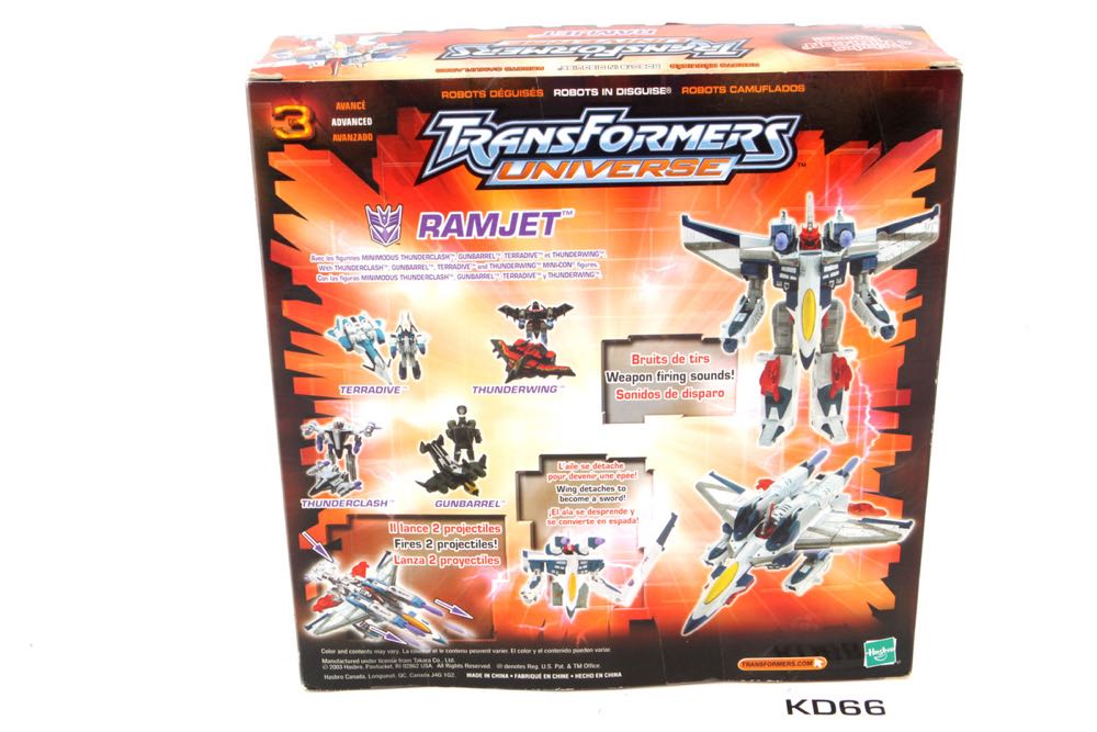 Ramjet w/ Thunderclash/Gunbarrel/Tetra dive and Thunderwing - Hasbro (Transformers Universe) action figure collectible [Barcode 076930259061] - Main Image 3