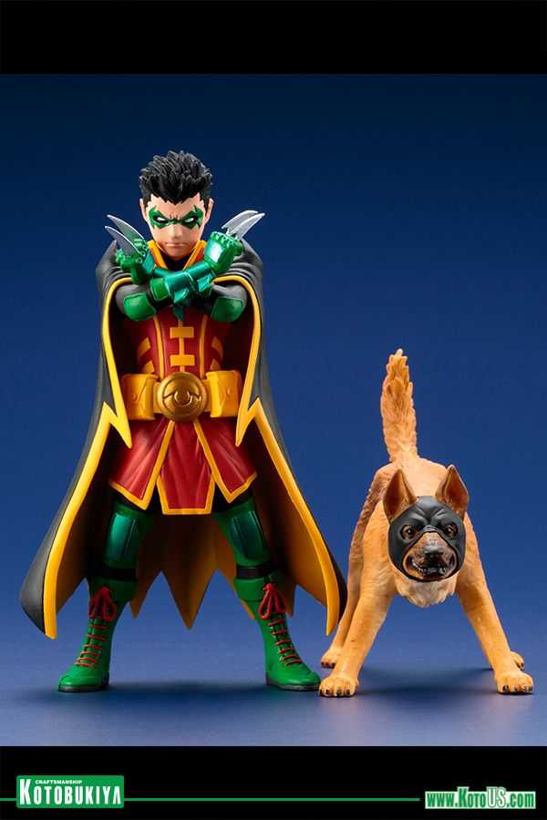 DC ArtFX+: Robin & Ace the Bat-Hound - DC Collectibles (DC Rebirth) action figure collectible [Barcode 190526008076] - Main Image 1