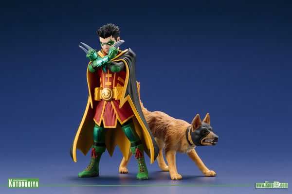 DC ArtFX+: Robin & Ace the Bat-Hound - DC Collectibles (DC Rebirth) action figure collectible [Barcode 190526008076] - Main Image 2