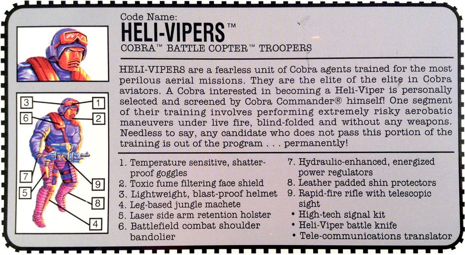 Heli-Viper - Hasbro (GI Joe Vintage) action figure collectible - Main Image 4