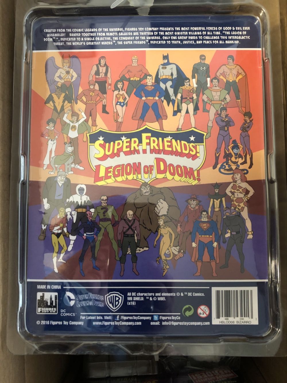 Bizarro - Figures Toy Company (Superfriends/Legion of Doom) action figure collectible [Barcode 744881534413] - Main Image 2