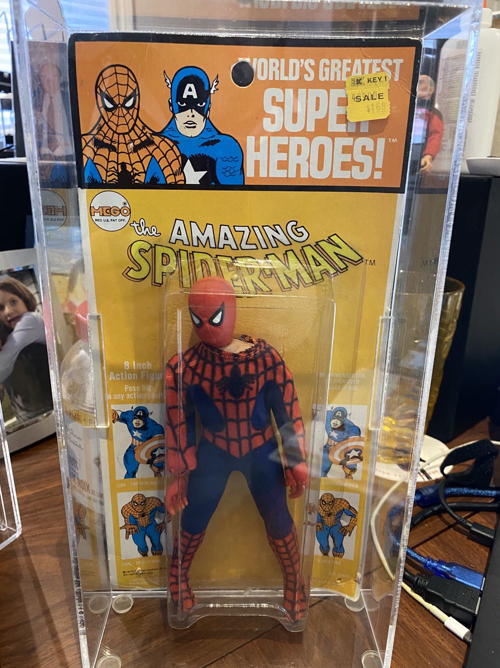 Mego WGSH Spider-Man Kresge Card - Mego Corp action figure collectible - Main Image 2