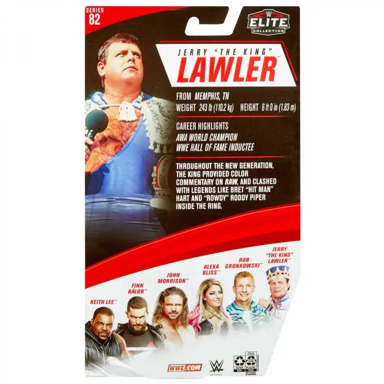 Jerry “The King” Lawler - Mattel - WWE (WWE Elite Collection - Series 82) action figure collectible - Main Image 2