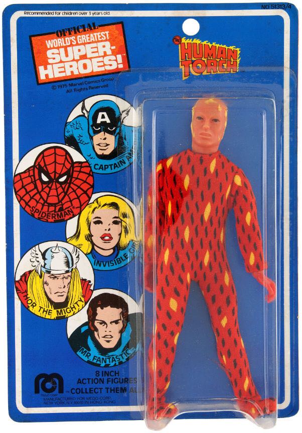 Human Torch - MEGO Corp. (Fantastic Four) action figure collectible - Main Image 1