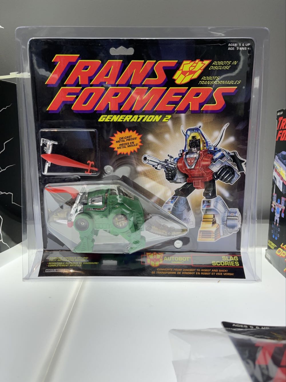 Transformers G2 Slag Dinobot (Green) - Hasbro - Tomy (Generation 2) action figure collectible [Barcode 038976800171] - Main Image 2