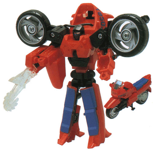 Transformers G2 Road Rocket Laser Cycle - Hasbro (Transformers) action figure collectible [Barcode 038976801581] - Main Image 3