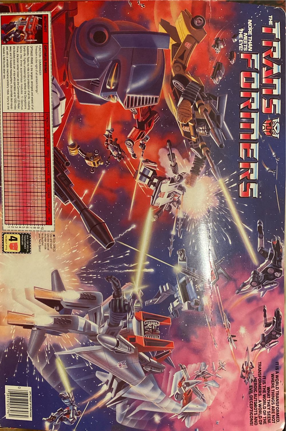 G1 Optimus Prime Autobot Commander - Hasbro (Transformers 1984) action figure collectible [Barcode 038976057964] - Main Image 2