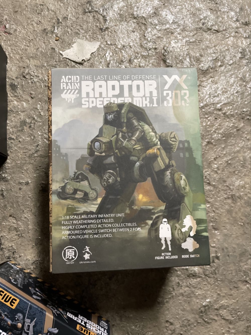 Acid Rain Raptor Speeder Mk1 Mk.i 303 Vehicle Figure Set Marine 1:18  action figure collectible [Barcode 4897036850350] - Main Image 2