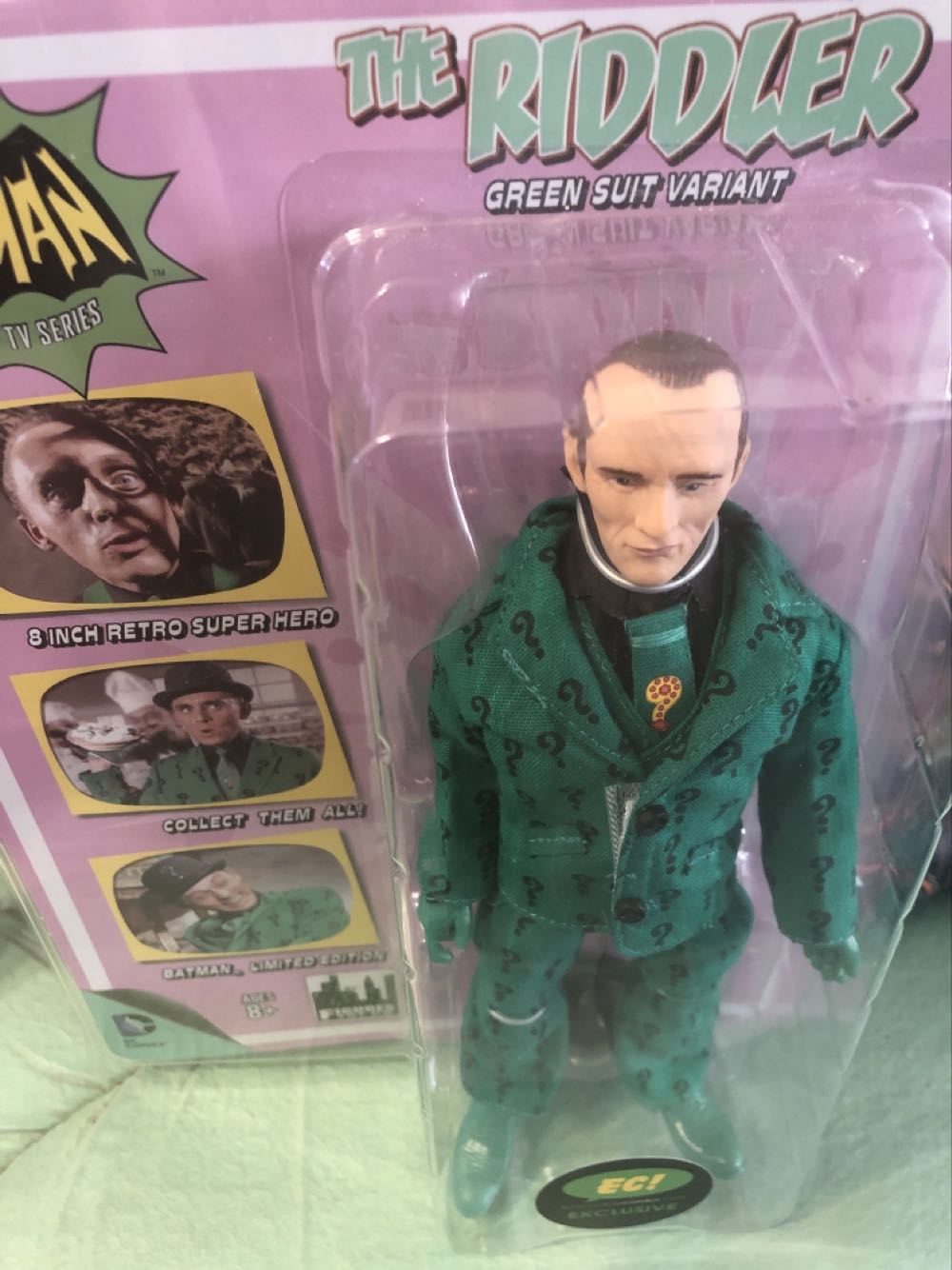 The Riddler: Green Suit Variant - Figures Toy Company (Batman Classic Tv Series) action figure collectible [Barcode 728028298734] - Main Image 2
