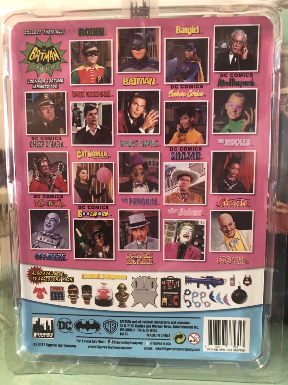 Batman: Removable Contaminated Cowl Variant - Figures Toy Company (Batman Classic Tv Series) action figure collectible [Barcode 718347775313] - Main Image 3