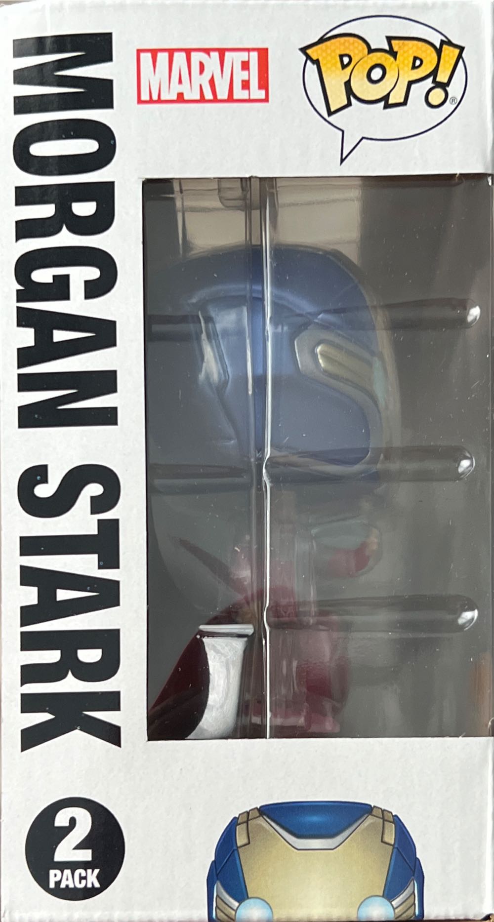 Iron Man Marvel Avengers Engdame: Morgan Stark And Tony Stark Hologram Glow-in-the-dark Special Edition Vinyl Bobblehead 2-pack.  action figure collectible [Barcode 889698543279] - Main Image 3