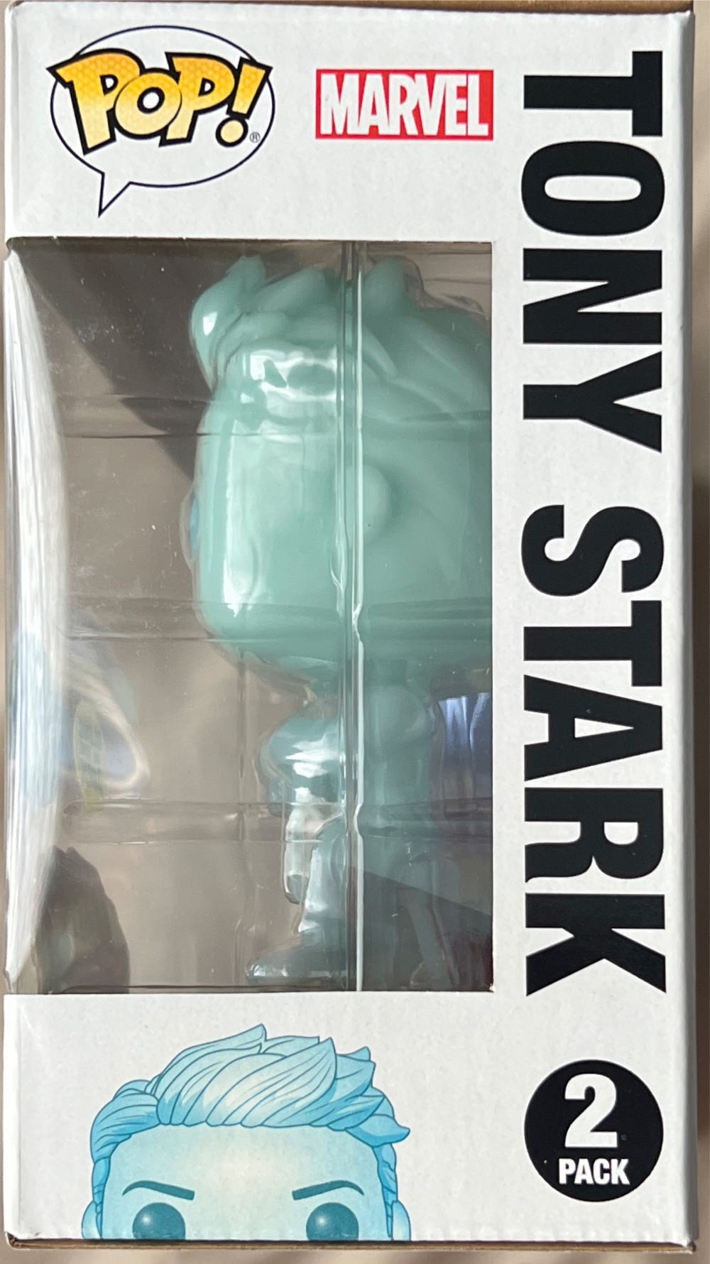 Iron Man Marvel Avengers Engdame: Morgan Stark And Tony Stark Hologram Glow-in-the-dark Special Edition Vinyl Bobblehead 2-pack.  action figure collectible [Barcode 889698543279] - Main Image 4