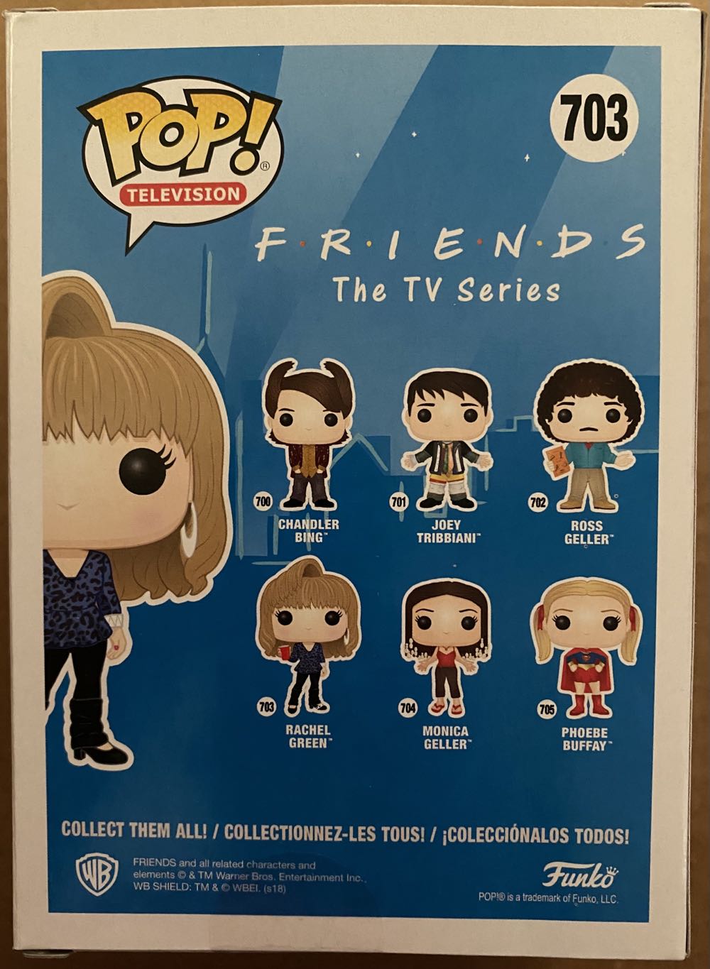 Pop! Television (Friends): #703 Rachel Green - Funko (Friends: The TV Series) action figure collectible [Barcode 889698327473] - Main Image 3