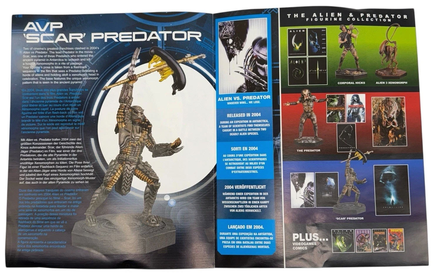 Predator: Eaglemoss Alien & Predator Figure Collection #1: Scar Predator Resin Figurine - 	Eaglemoss Capital Ltd. (Sc-fi, Horror) action figure collectible [Barcode 641945982282] - Main Image 3