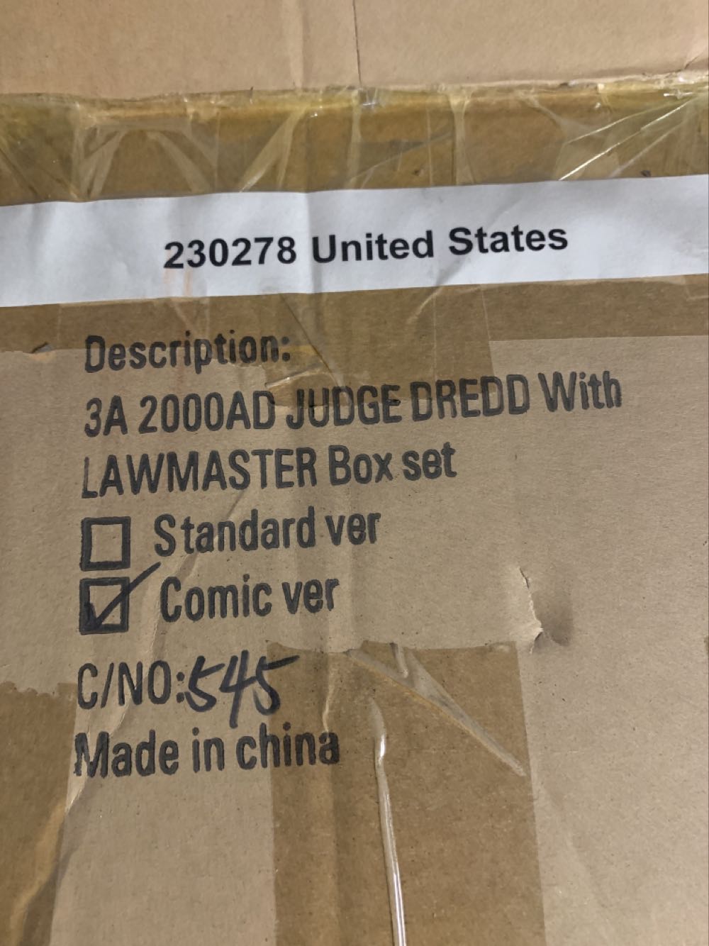 2000AD JUDGE DREDD WITH LAWMASTER BOX SET (comic Version) - ThreeA action figure collectible [Barcode 4897056213364] - Main Image 2