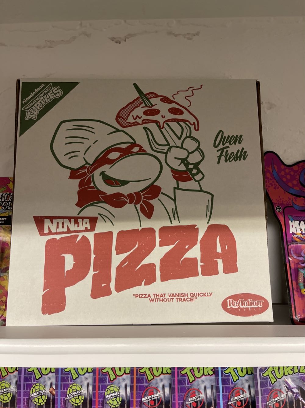 Super7 Reaction Sdcc Exclusive Super7 Teenage Mutant Ninja Turtles Reaction Pizza Tmnt Pizza Box  action figure collectible [Barcode 840049800045] - Main Image 2