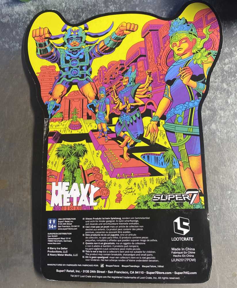 Super7 Reaction Heavy Metal Lord Of Light Cosmic Creator Loot Crate Glow Figure - Super 7 action figure collectible [Barcode 086547346498] - Main Image 3