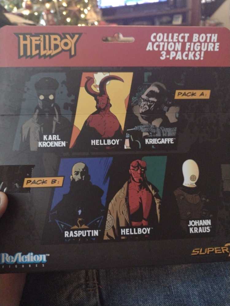 Super 7 Hellboy Reaction Action Figures 3 Pack A Multicolor - Super 7 action figure collectible [Barcode 811169030841] - Main Image 2