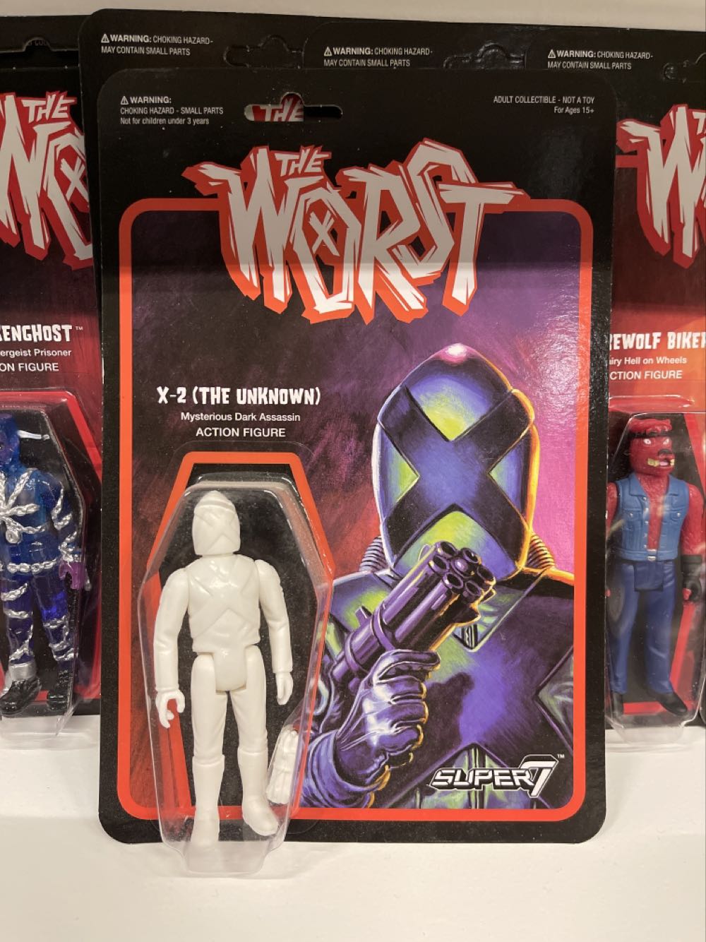 X-2 White Super 7 The Worst  - Super 7 action figure collectible - Main Image 1